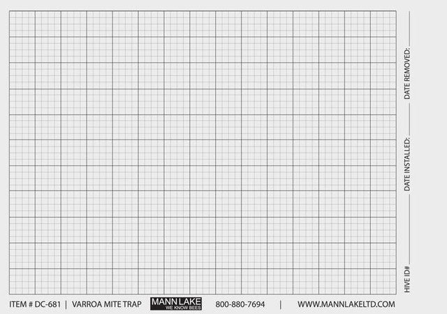 sticky board for mite counting