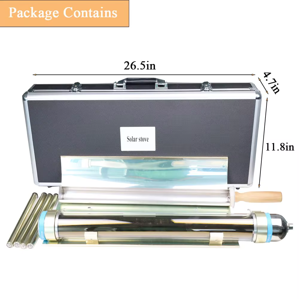 package dimensions of large capacity solar oven available at homestead supplier Buzzy Meadows