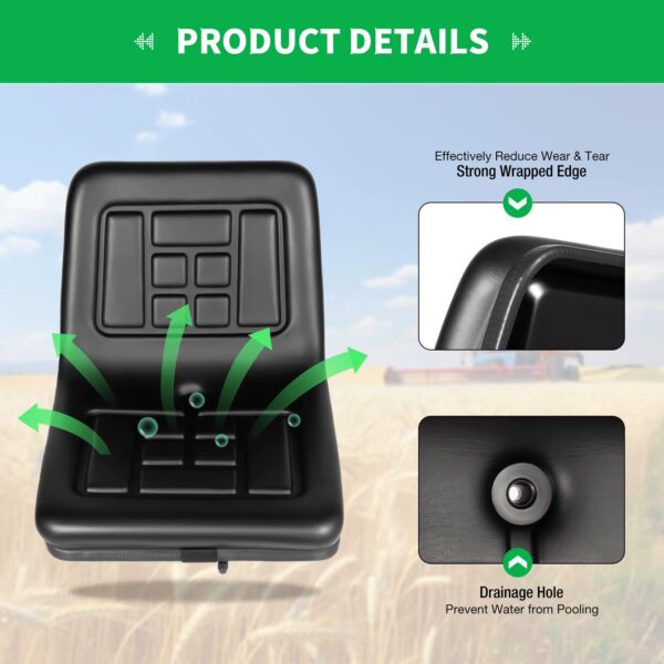 product details of lawn mower seat available at Buzzy Meadows Homestead in farm and home supply