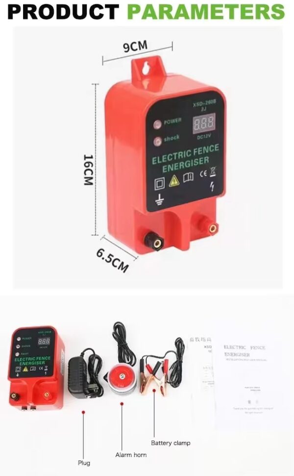 electric fence energizer available in farm and home supply at Buzzy Meadows Homestead