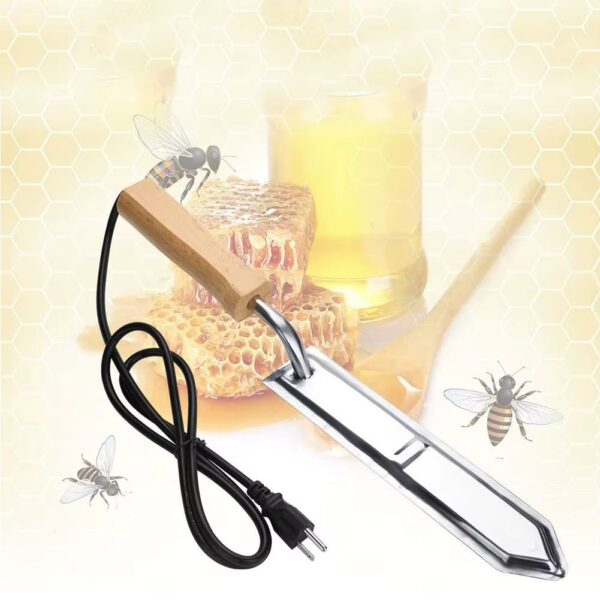 electric uncapping knife with free shipping honey bee supplies with honey and bees in the background