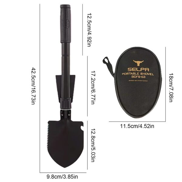 dimensions of mini shovel available at Buzzy Meadows Homestead in gardeners supply