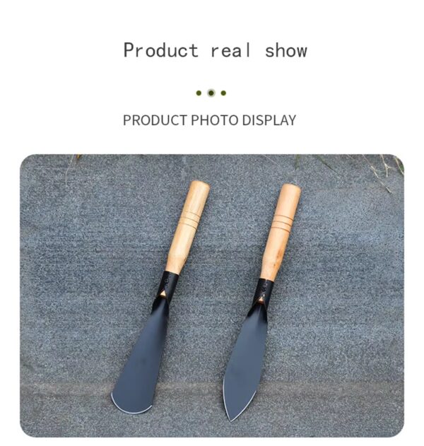display of Steel Garden Spade set available at Buzzy Meadows Homestead in gardeners supply