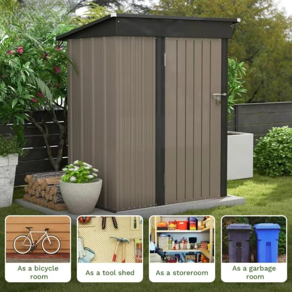 5x3 garden storage shed available at Buzzy Meadows Homestead in gardeners supply