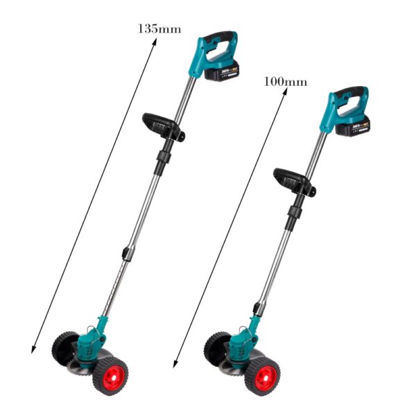 adjustable height of cordless electric brush cutter available at Farm and Home Supply
