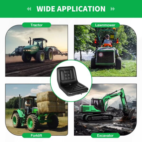 wide applications of universal tractor seat available at Buzzy Meadows Homestead in farm and home supply