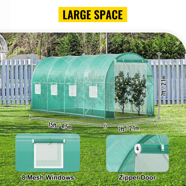 large space of greenhouse for sale at Buzzy Meadows Homestead in gardeners supply